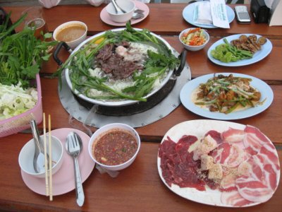 Moon the Night Restaurant in Vientiane, Laos