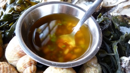Sauce for Oysters at Hotel New York Restaurant, Rotterdam