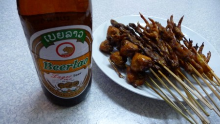 Beer Lao and Ping Kai