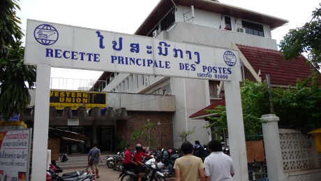 Lao Post Office in Vientiane