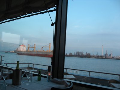 view of Schiedam harbor