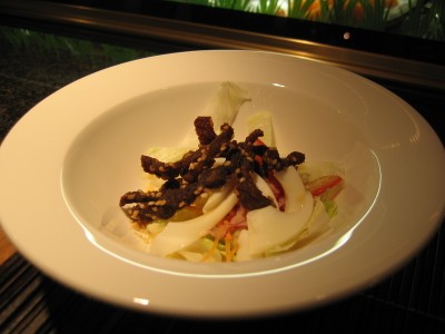 salad with laotian salad dressing