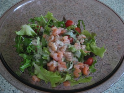shrimps salad