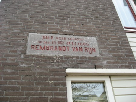 Rembrand\'s birth place in Leiden