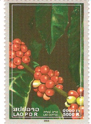 2008 Lao Coffee Stamps