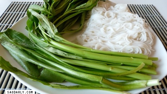morning glory - rice noodles