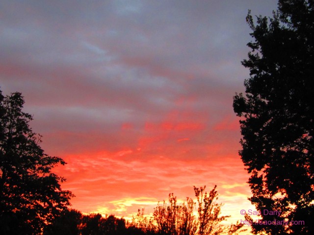 Early October sunset